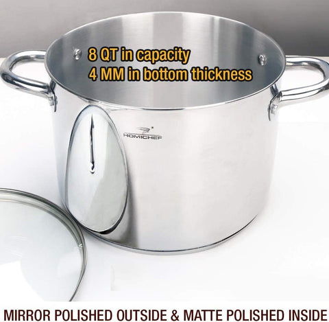 HOMICHEF interior close-up showing matte surface for easy cleaning
