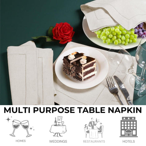 HOMIDATE napkins styled at a wedding table for event-worthy elegance