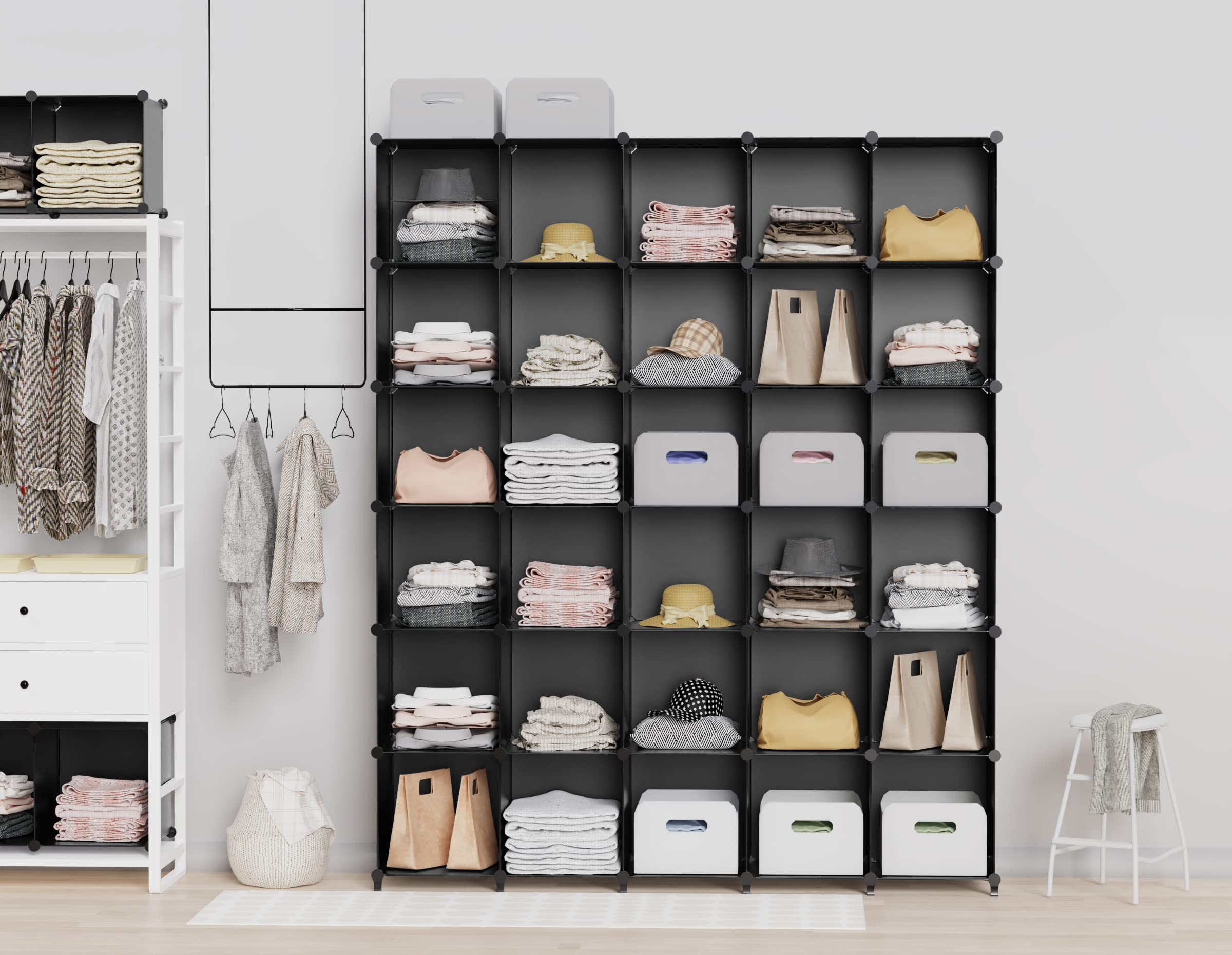 HOMIDEC angled assembled unit highlighting stable black frame and clean lines
