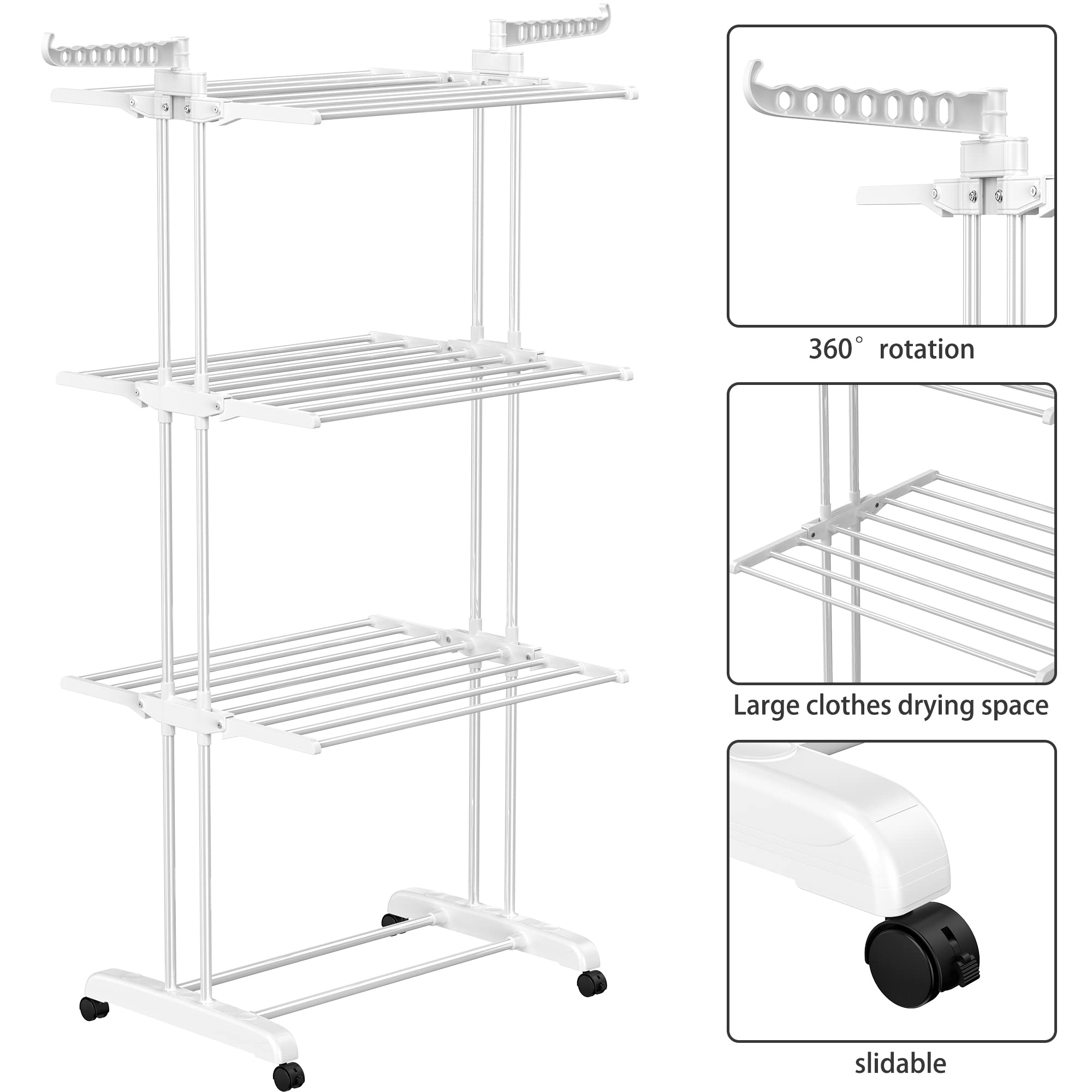 HOMIDEC casters and brake detail showing easy mobility and secure locking benefit