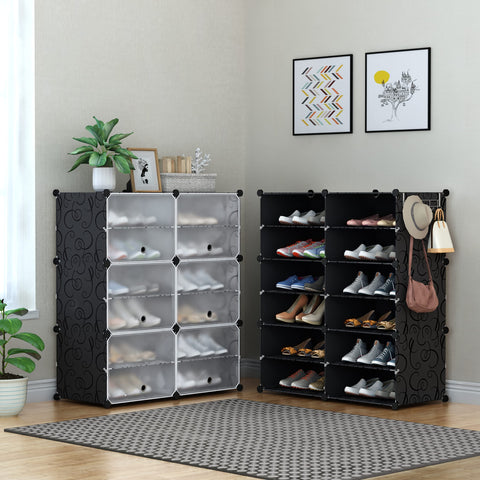 HOMIDEC size comparison with sneaker inside to show typical shoe fit