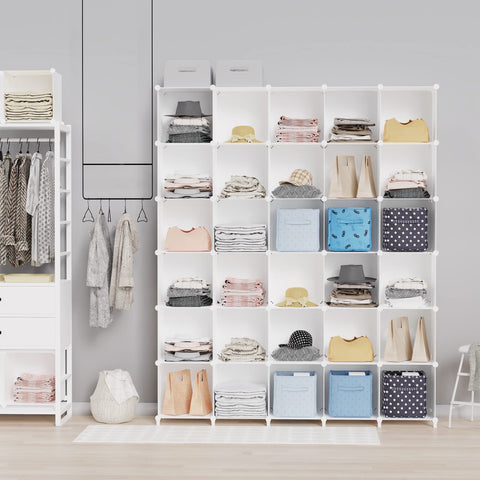 HOMIDEC cube with an 11-inch storage bin illustrating fit and scale