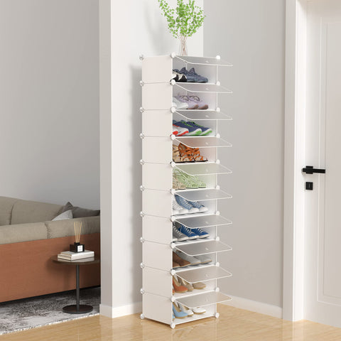 HOMIDEC clear door detail showing quick-visibility and dust protection benefit