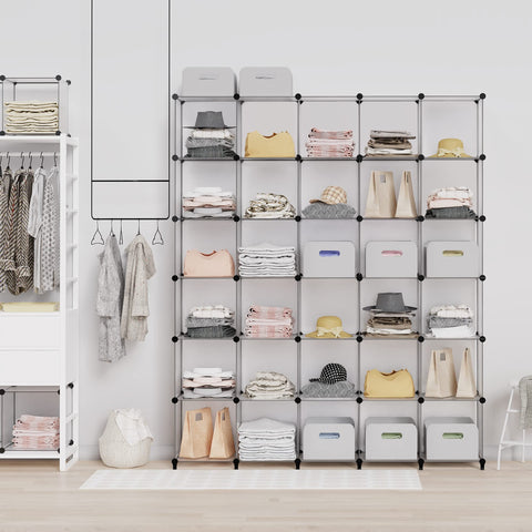 HOMIDEC clear panel close-up highlighting durable, transparent storage visibility