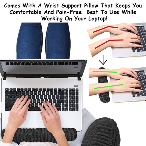 Homie reading light attached to pillow demonstrating focused, no-spill illumination