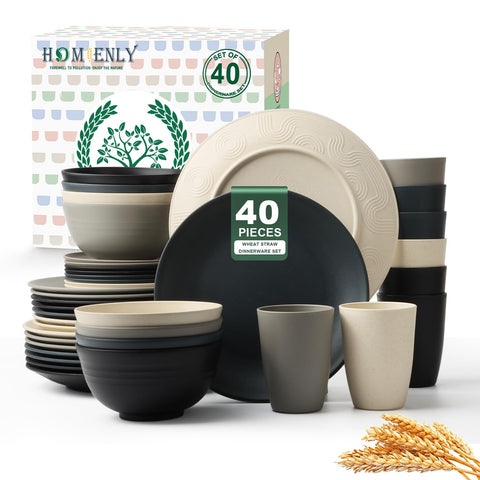 Homienly front packaging showing complete 40-piece set and gift-ready box benefit