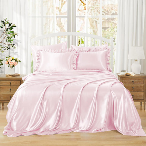 Homiest fitted sheet deep pocket close-up showing elastic edge and secure fit benefit