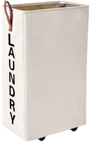 Homlikelan rolled along floor to laundry room showing easy transport benefit