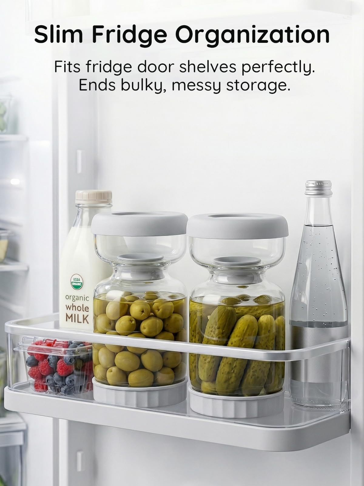 Homnoble pickle jar base nonskid detail protecting surfaces and preventing slips