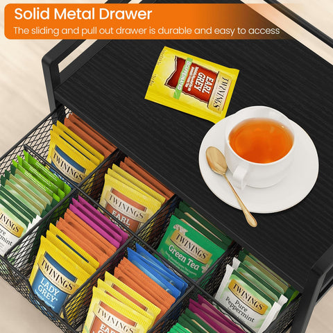 Homode close-up of compartments showing roomy slots and tidy organization