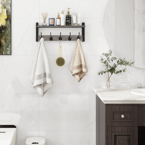 Homode mounted by doorway above shoes to save floor space and clutter