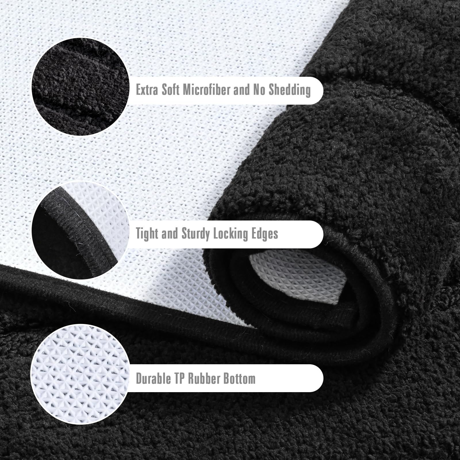 HOMORE close detail of stitched edge and brand tag for lasting durability