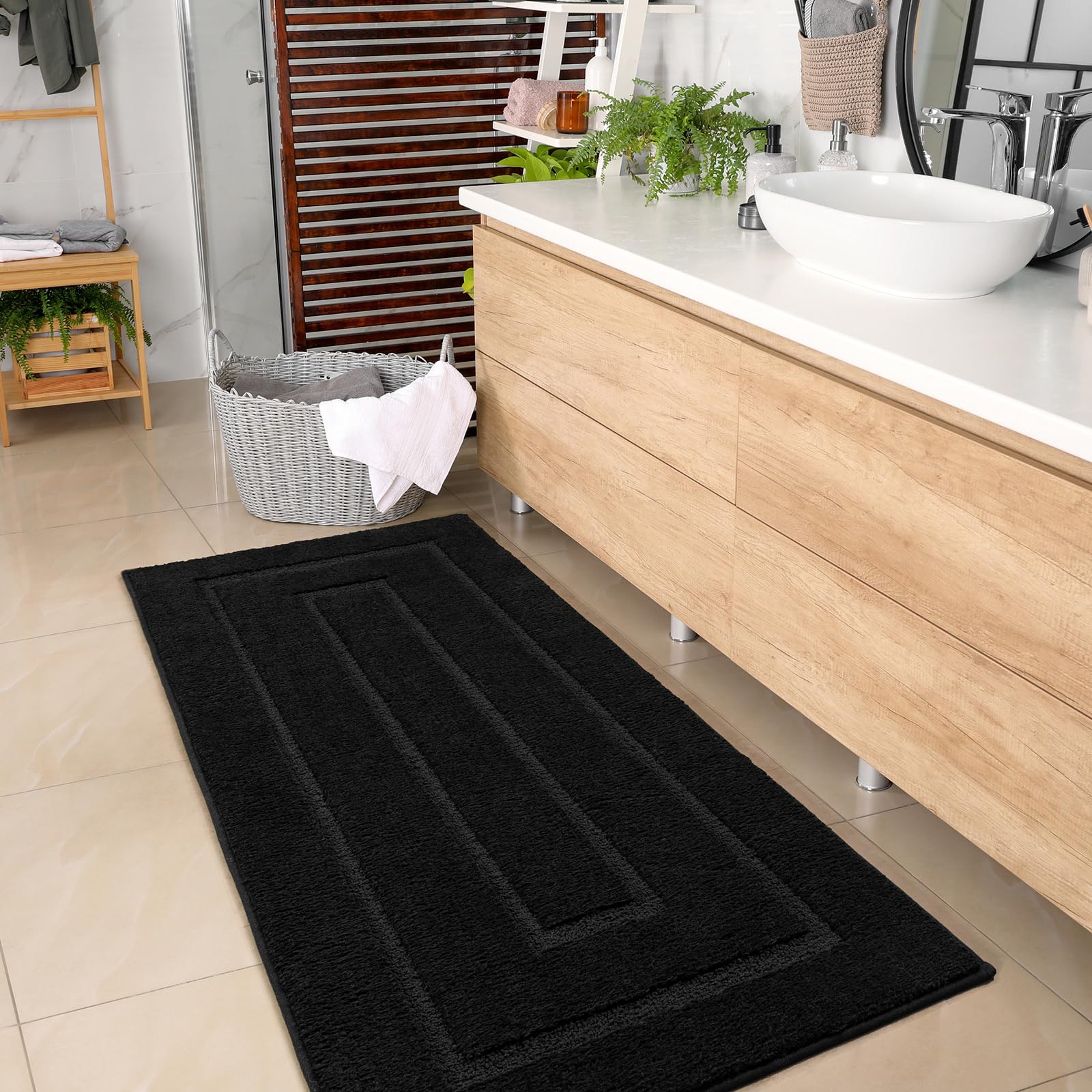 HOMORE underside showing TPU non-slip backing for secure floor grip and safety