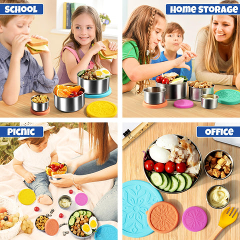 Homotte stacked containers in a cupboard showing organized, space-saving storage