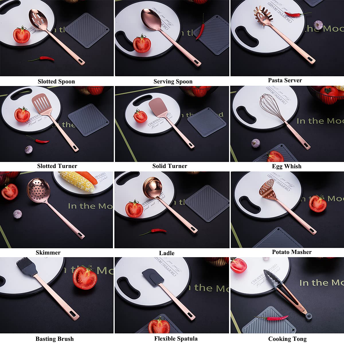 HOMQUEN utensil holder on countertop keeping tools organized and within reach
