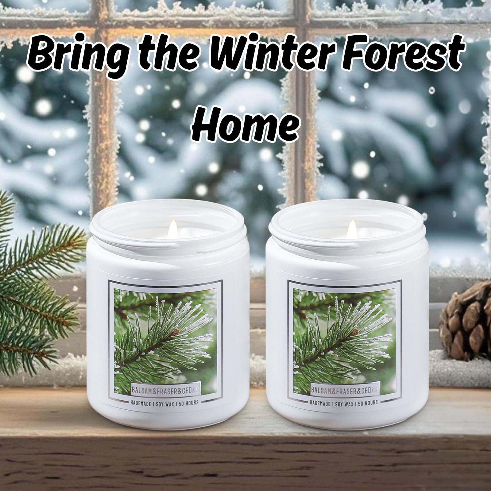 Homsolver 7oz candle held in hand to show scale and convenient compact size