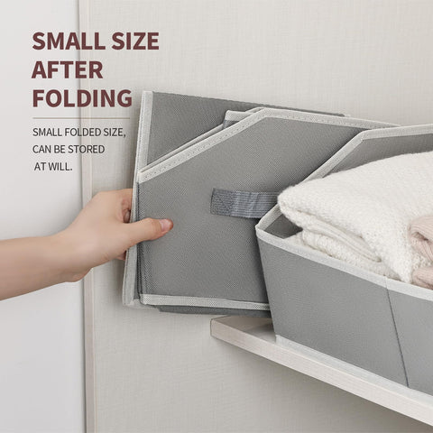 Homsorout interior with folded clothes showing roomy capacity and tidy storage