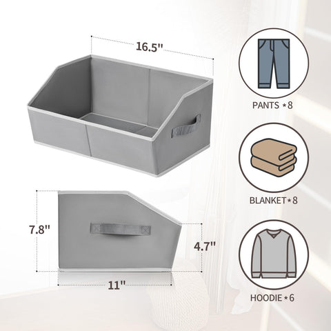 Homsorout bins in laundry room lifestyle scene for organized towels and linens
