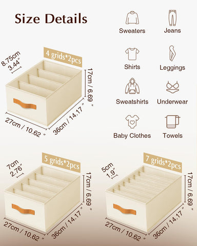 Homsorout organizer beside jeans for scale showing compartment size benefit