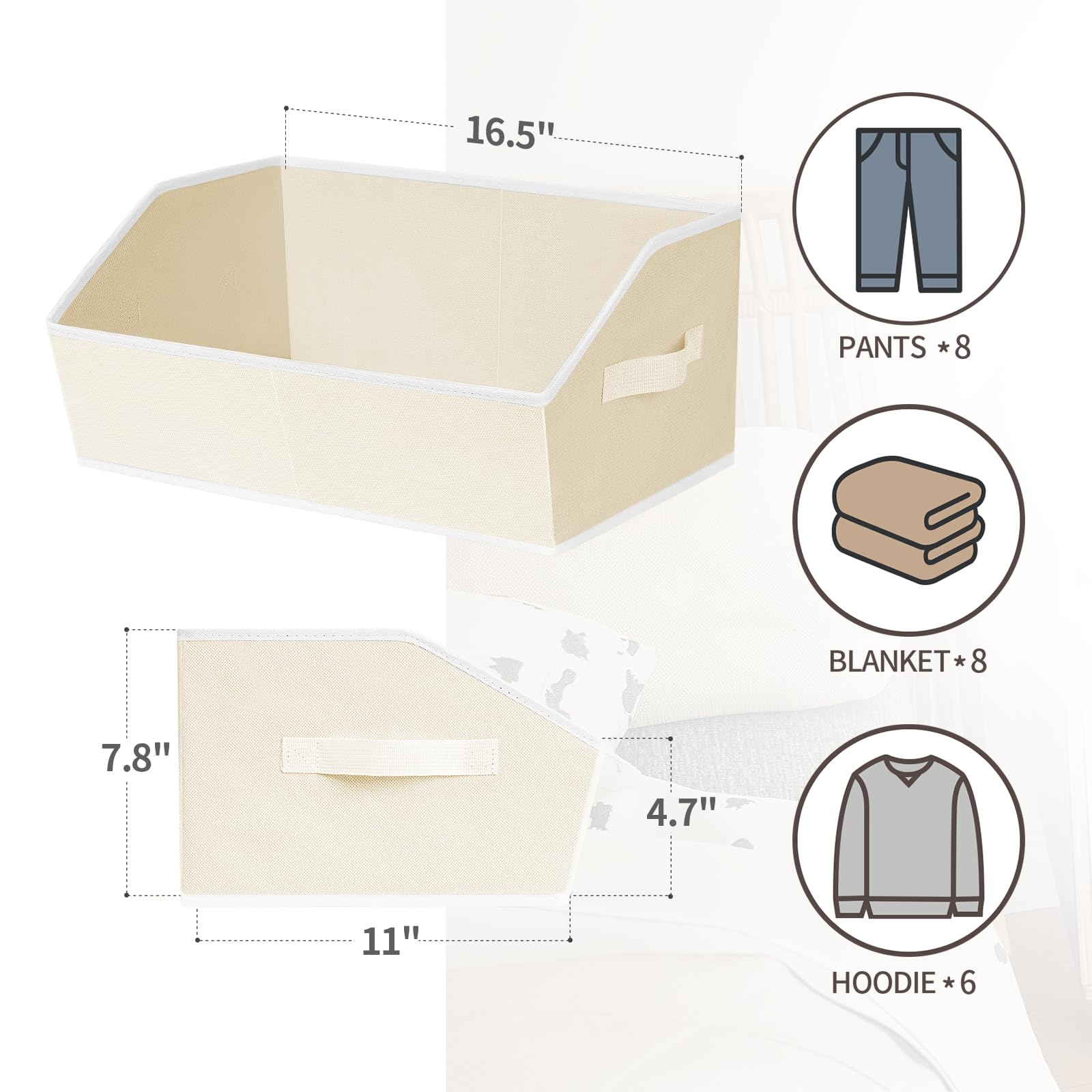 Homsorout shelf installation with scale showing fit on standard shelving and space optimization