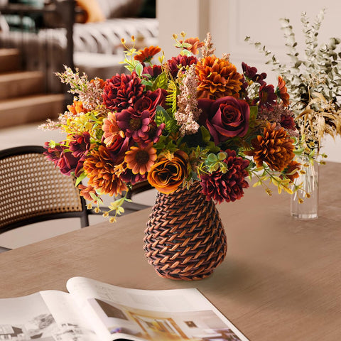 Homsunny close-up of silk rose petals highlighting realistic texture and long-lasting color