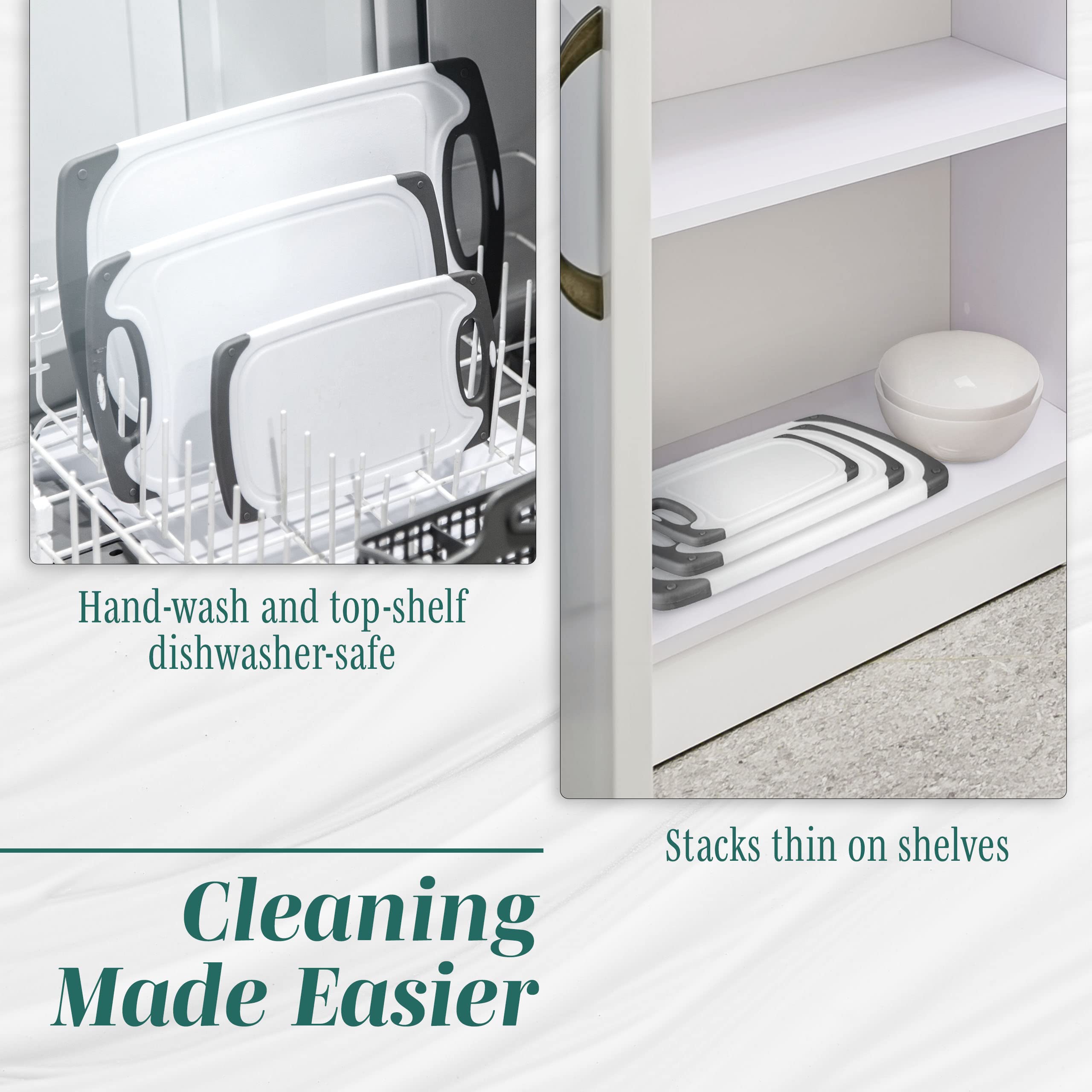HOMWE reversible board sides demonstrating two usable faces for flexibility