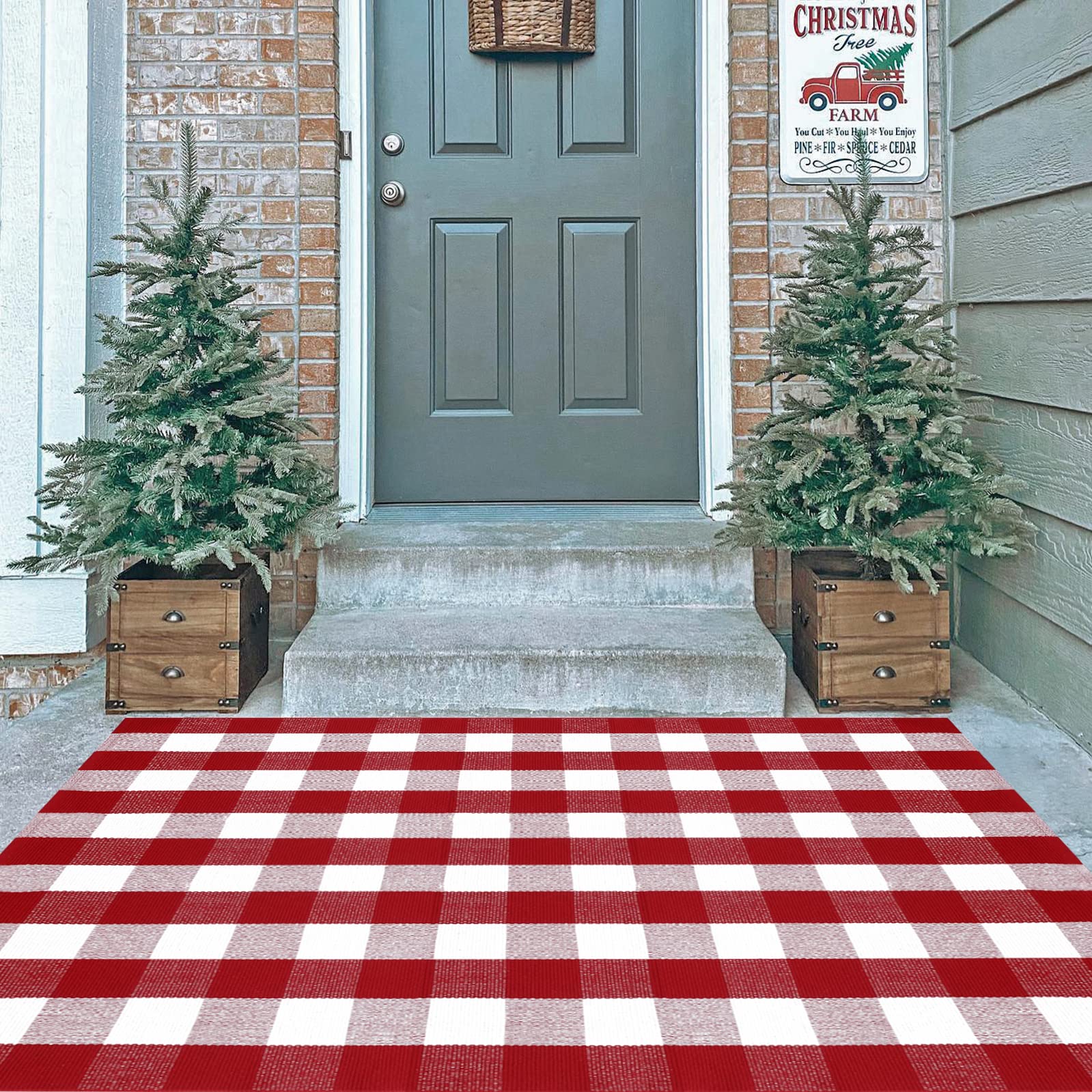Homydecor rug in kitchen setting showing washable, practical use