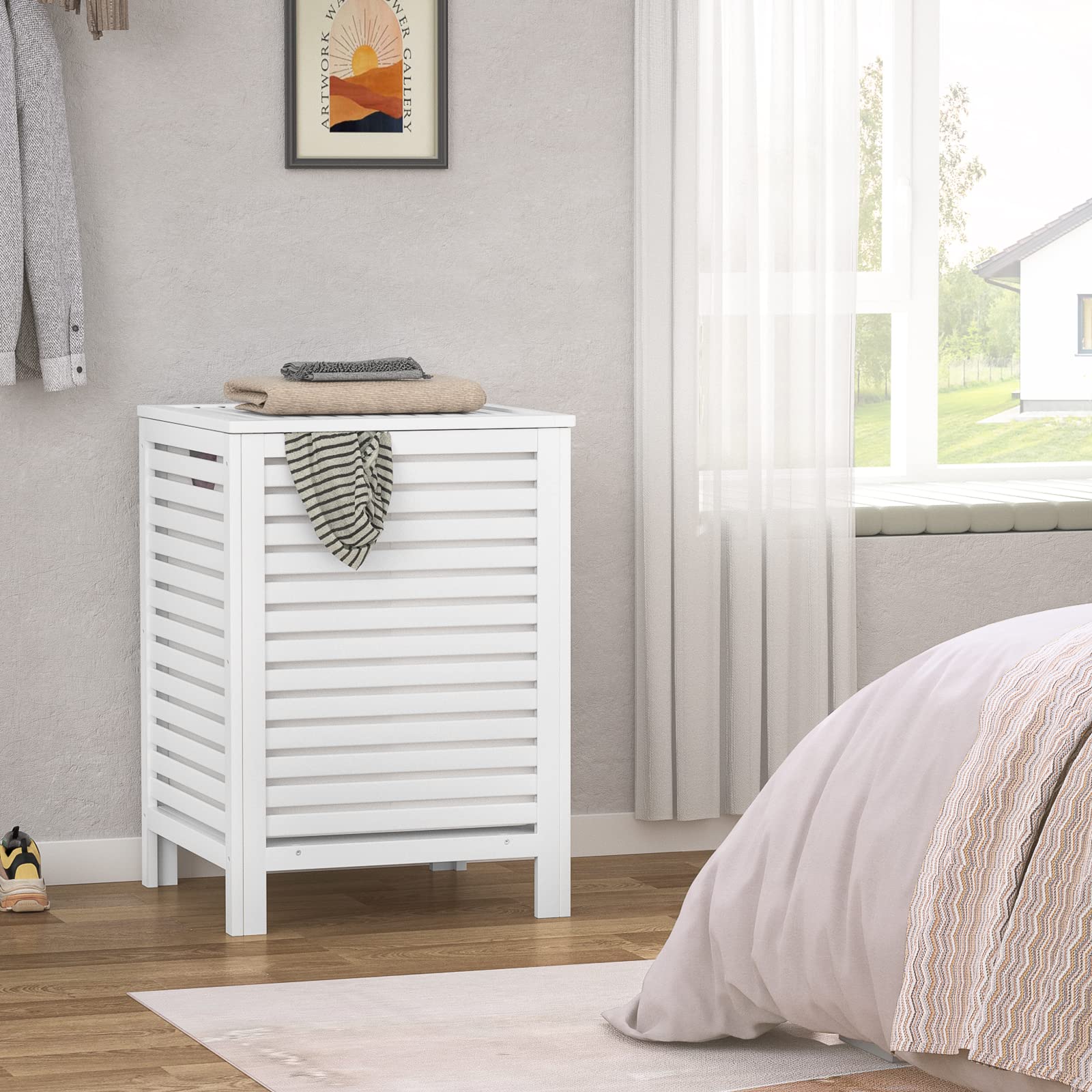 Homykic in-bedroom lifestyle showing neat organized space