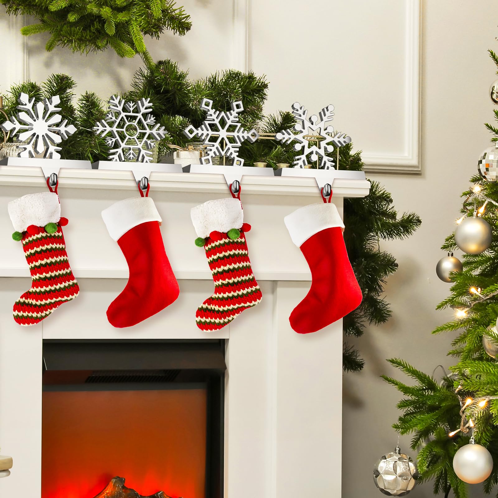 Homyplaza lifestyle scene by fireplace creating festive atmosphere benefit