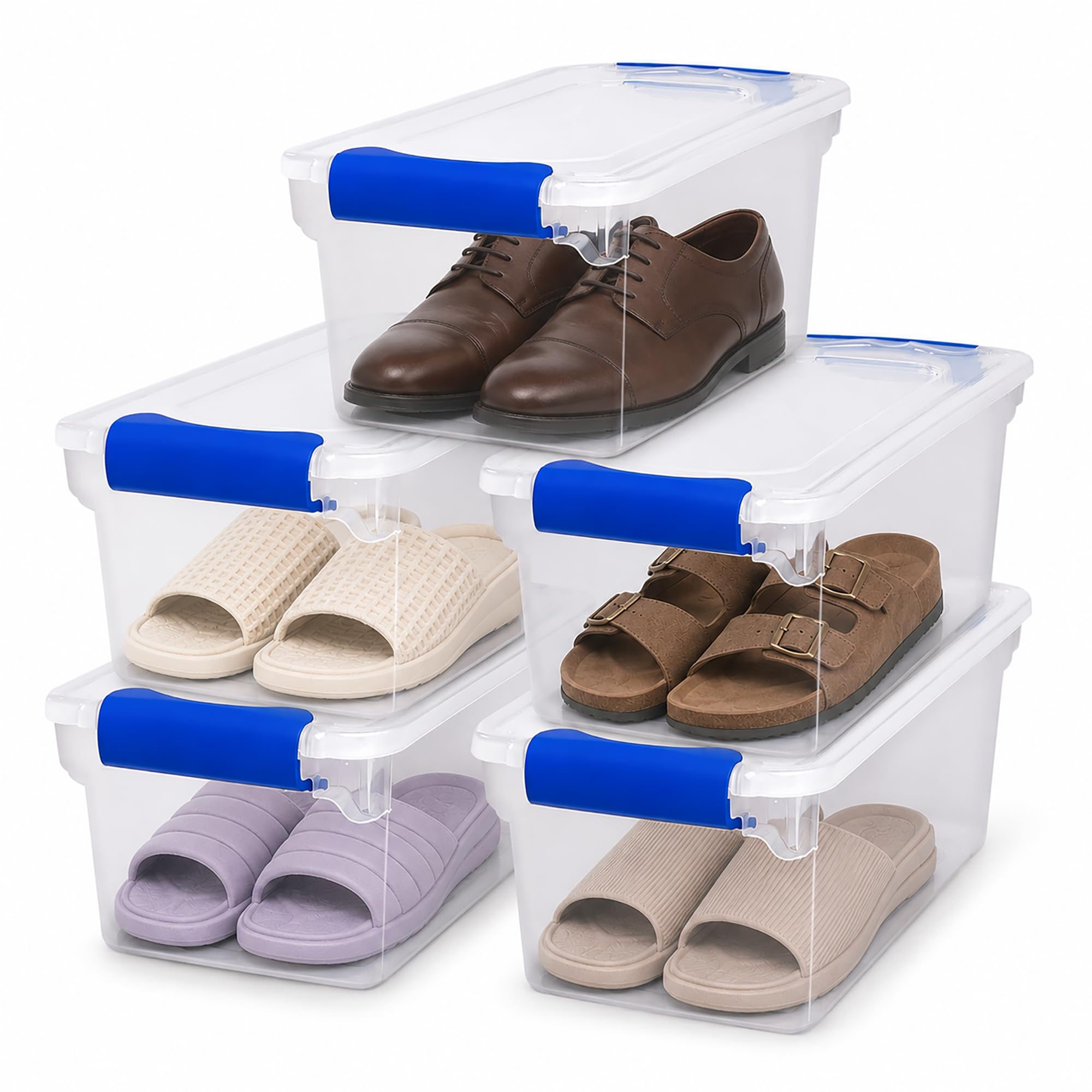 HOMZ under bed storage shot showcasing low profile fit and hidden organization