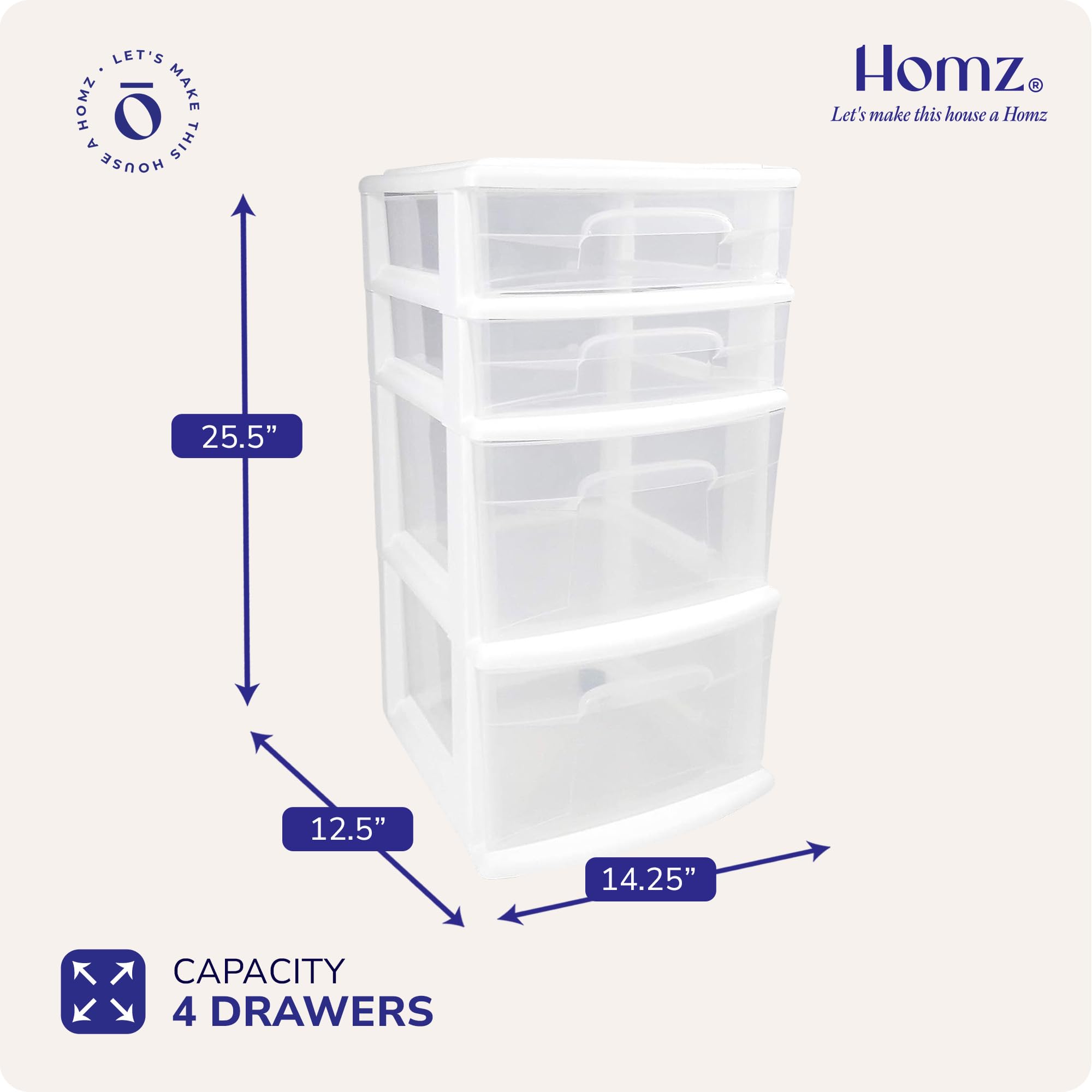 HOMZ with caster wheels attached for quick rolling between rooms