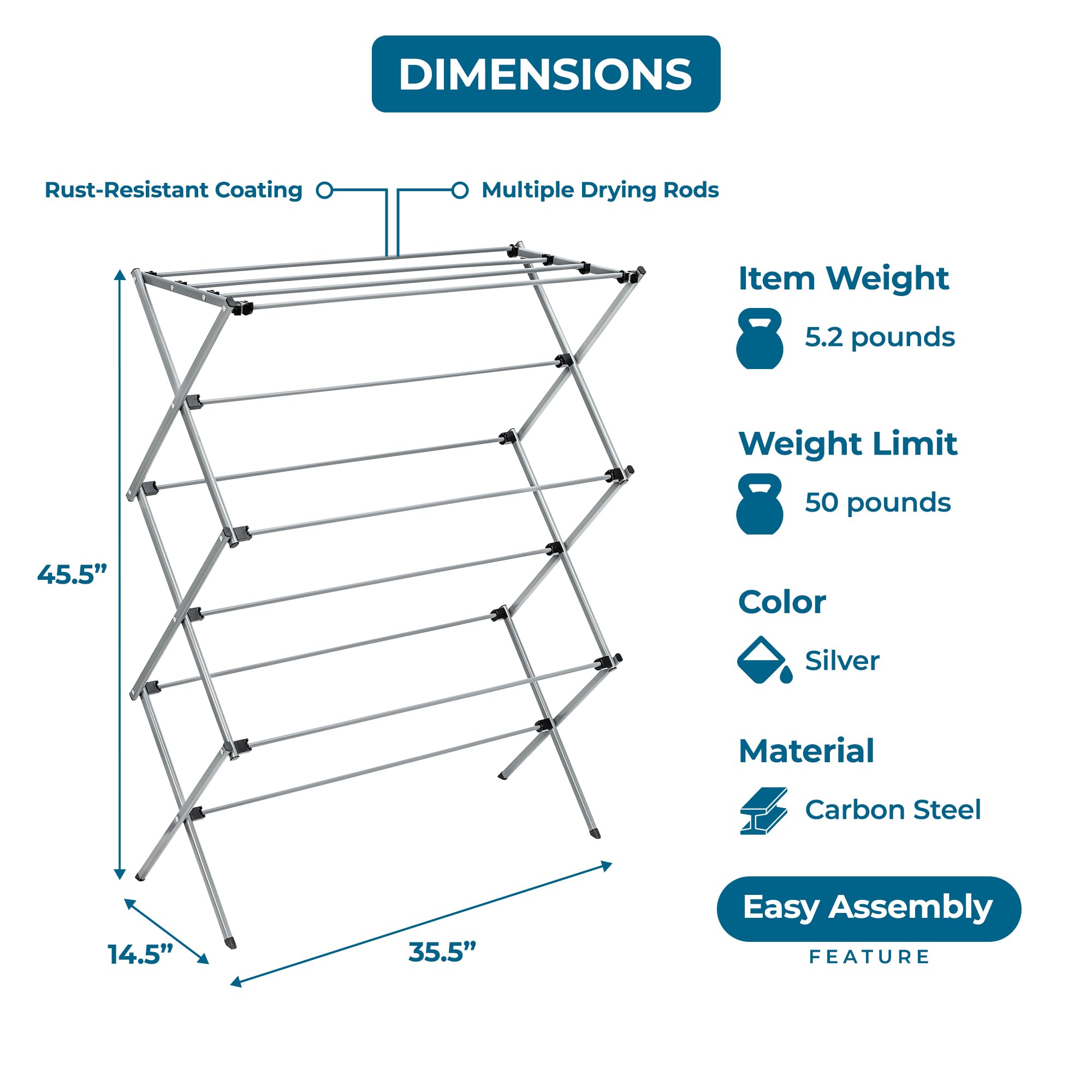 Honey-Can-Do on a balcony with sunlit linens showing outdoor drying option
