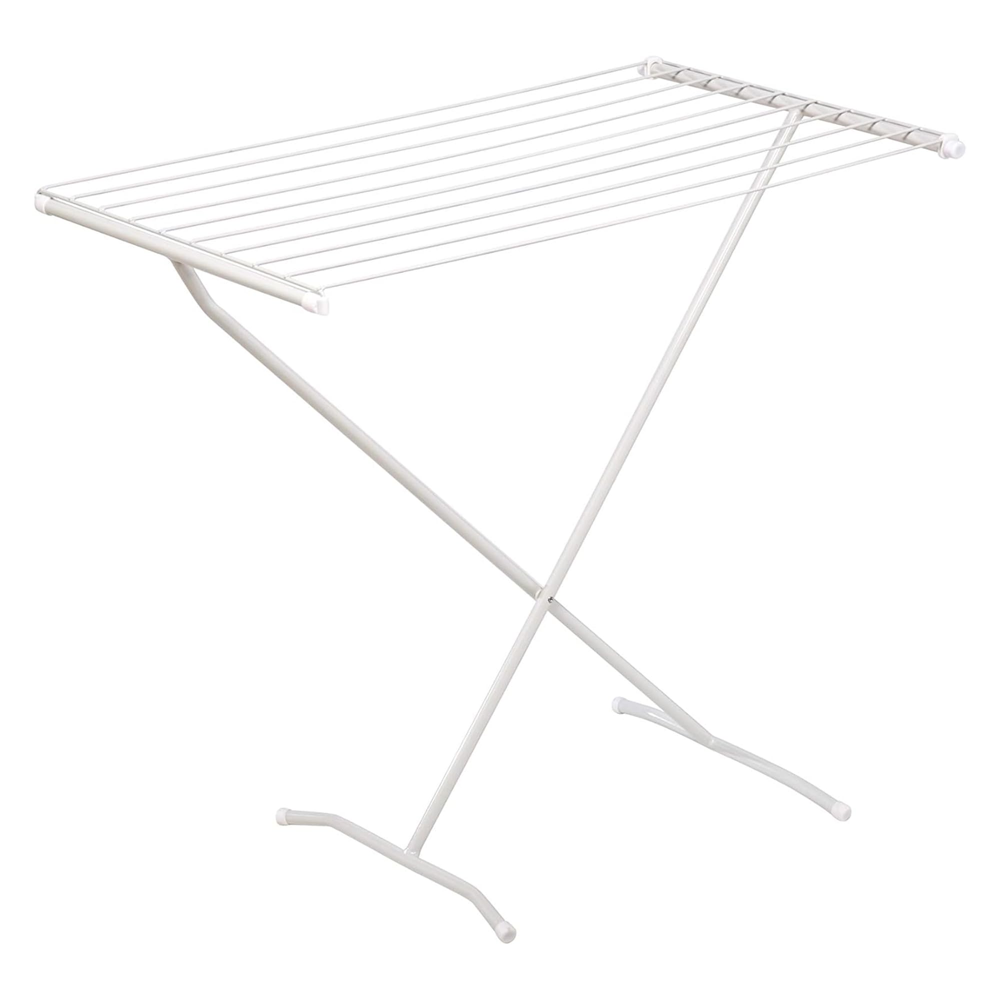 Honey-Can-Do front view of drying rack showing full 30 feet space and sturdy frame