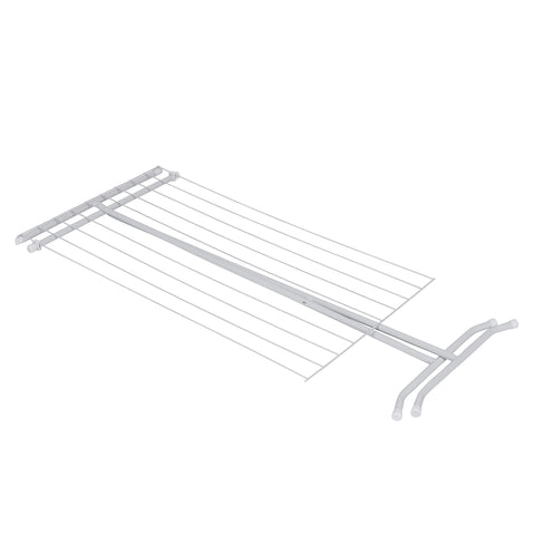 Honey-Can-Do rack beside a chair showing compact size and user-friendly scale