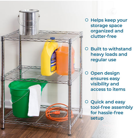 Honey-Can-Do unit storing tools and bins in a garage to maximize vertical workspace