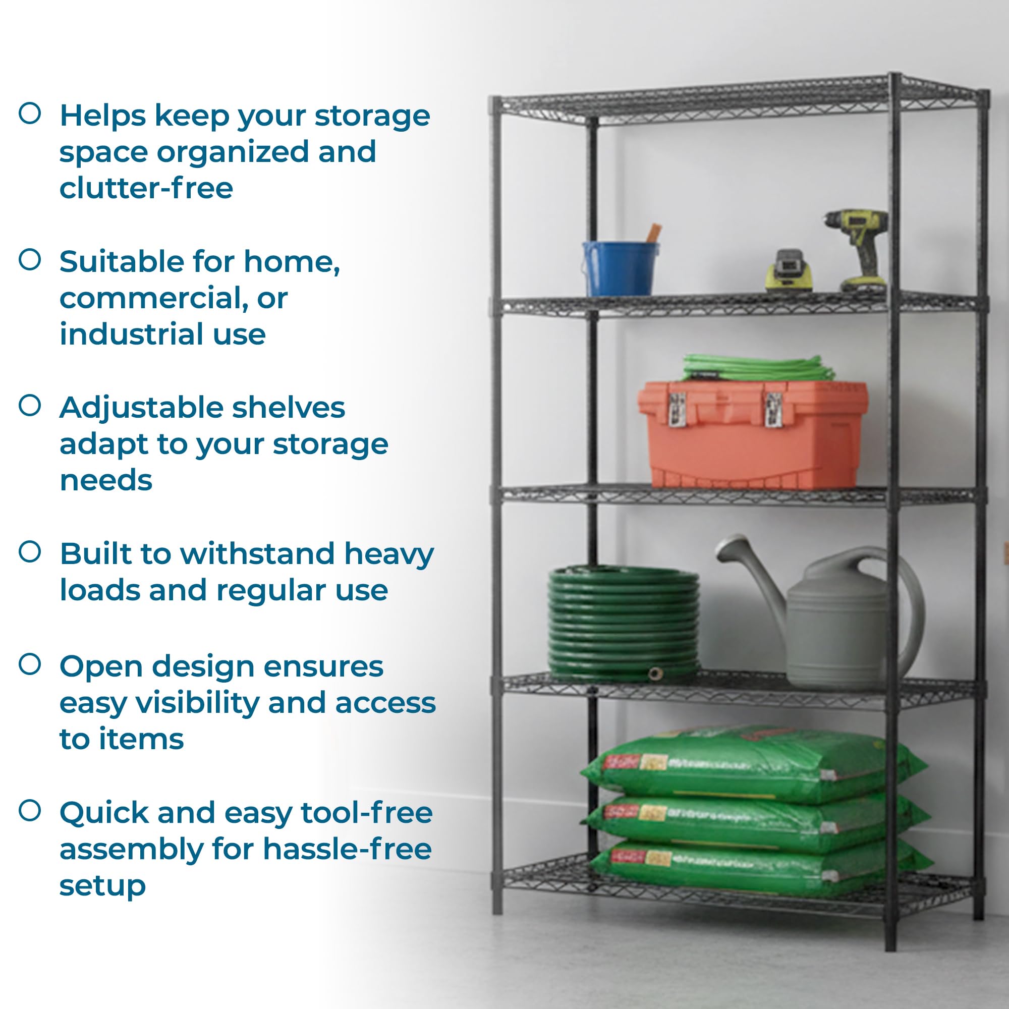 Honey-Can-Do in a garage lifestyle setup illustrating organized storage solutions