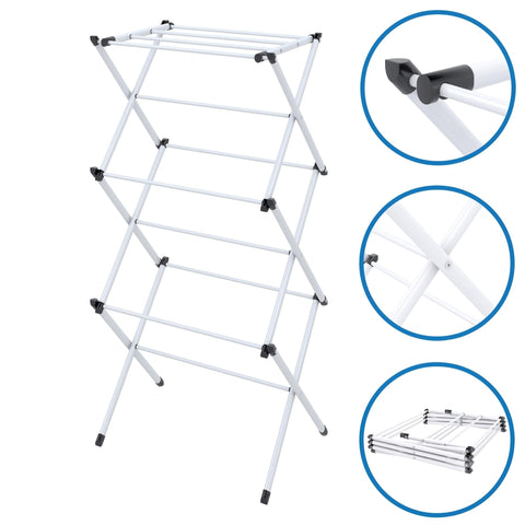 Honey-Can-Do with shirt on rack illustrates real-size capacity for garments