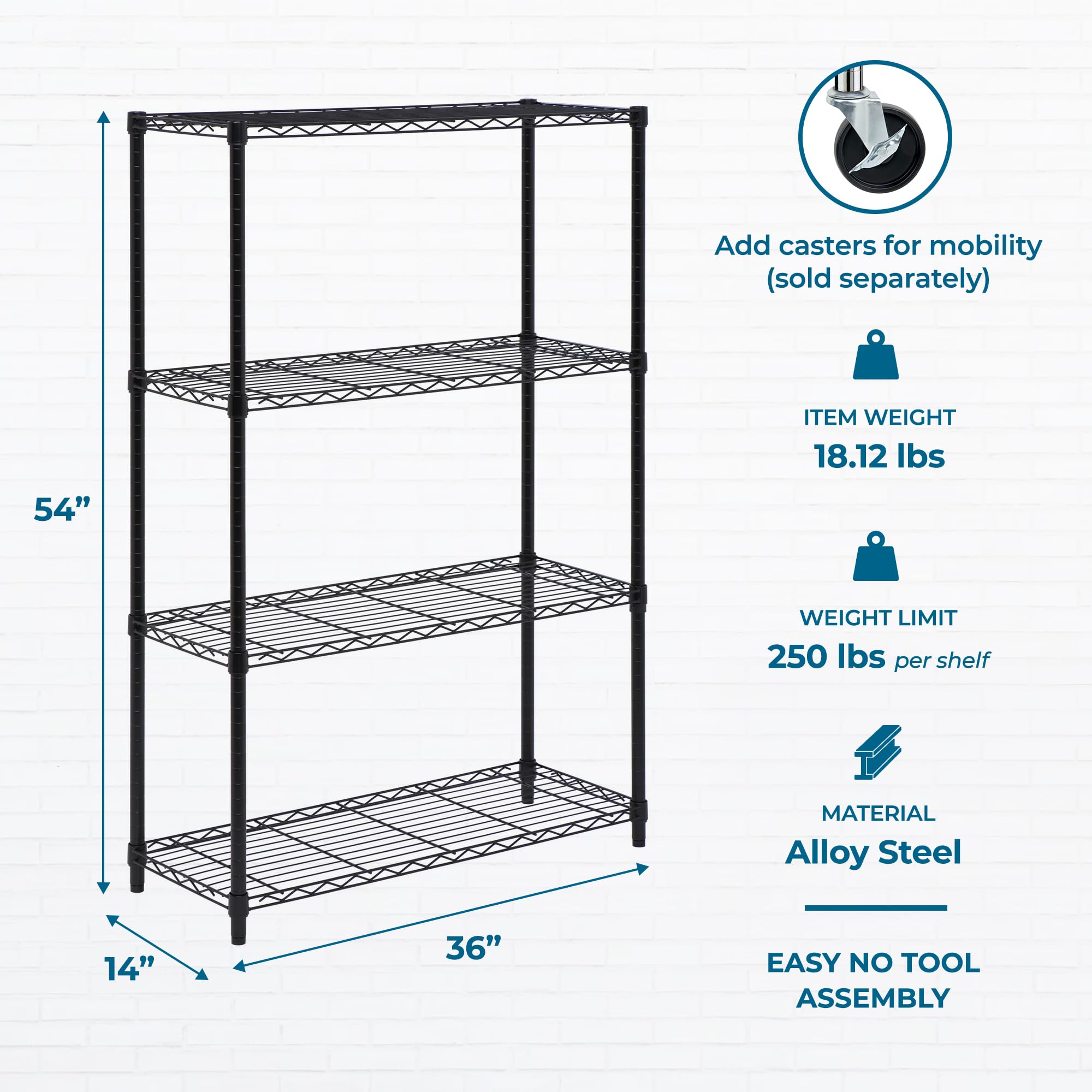 Honey-Can-Do shelving in garage holding power tools and bins for organization