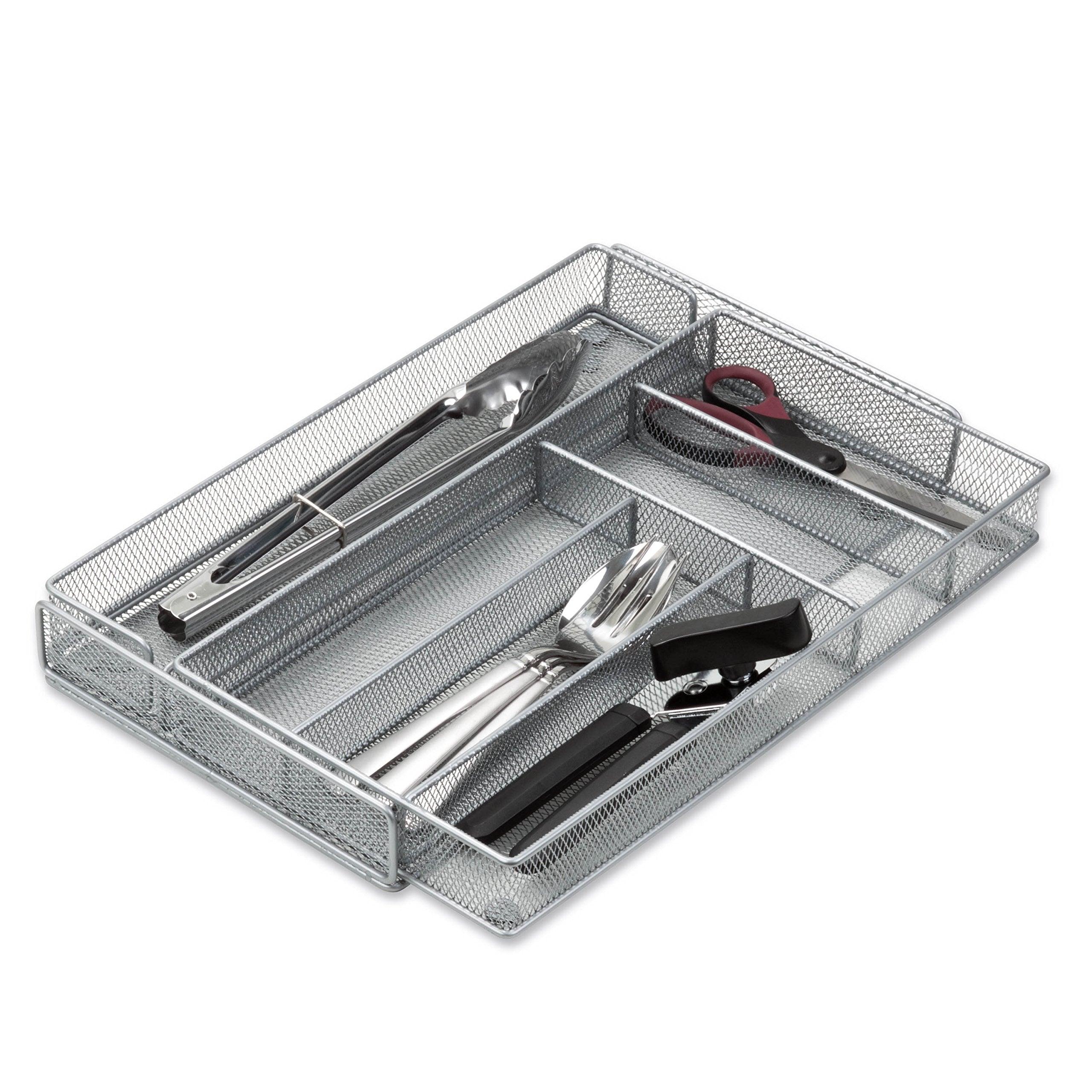 Honey-Can-Do low-profile side view demonstrating 2-inch height that allows drawer closing