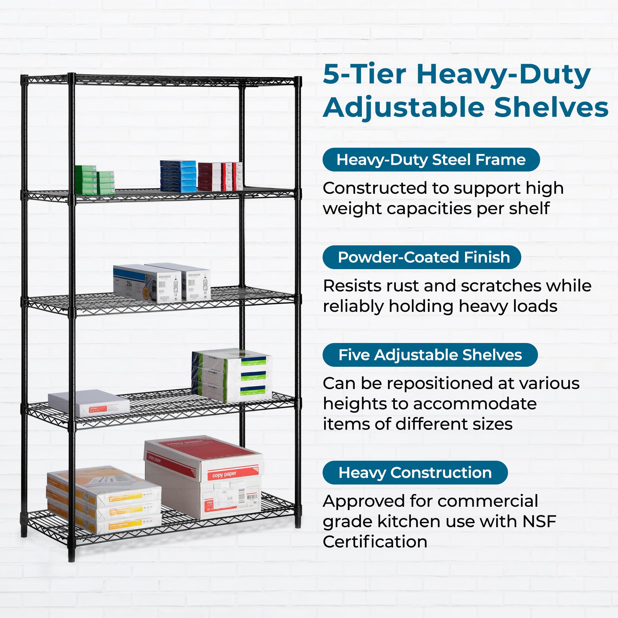 Honey-Can-Do side profile showing depth and height for space planning benefit
