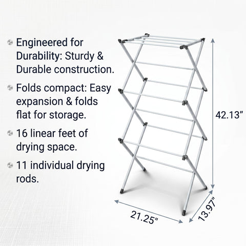Honey-Can-Do top-tier detail displays tier spacing for faster air circulation