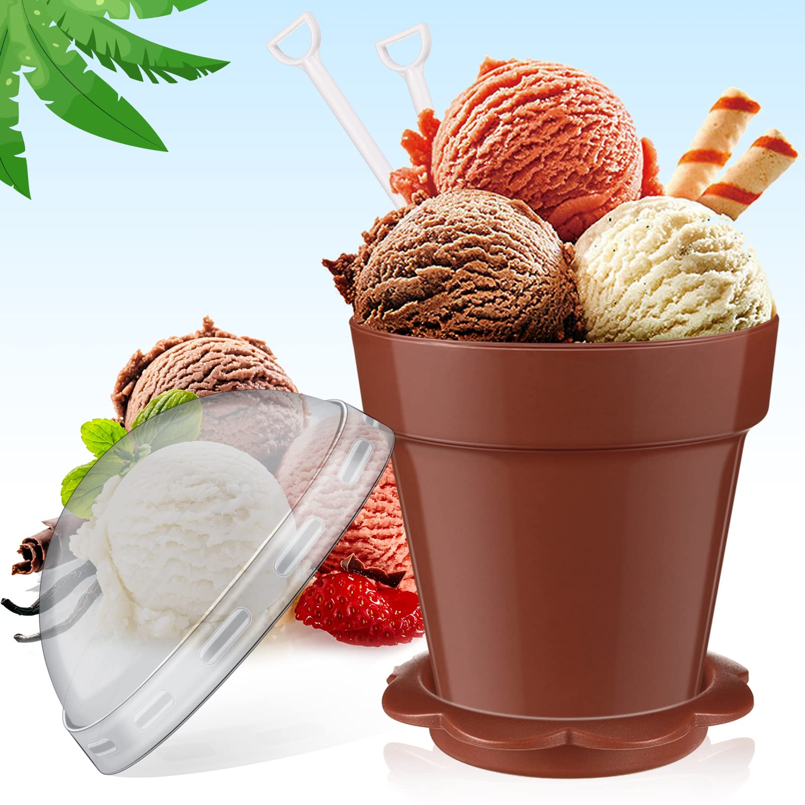 Honeydak cups displayed at garden party showing decorative presentation