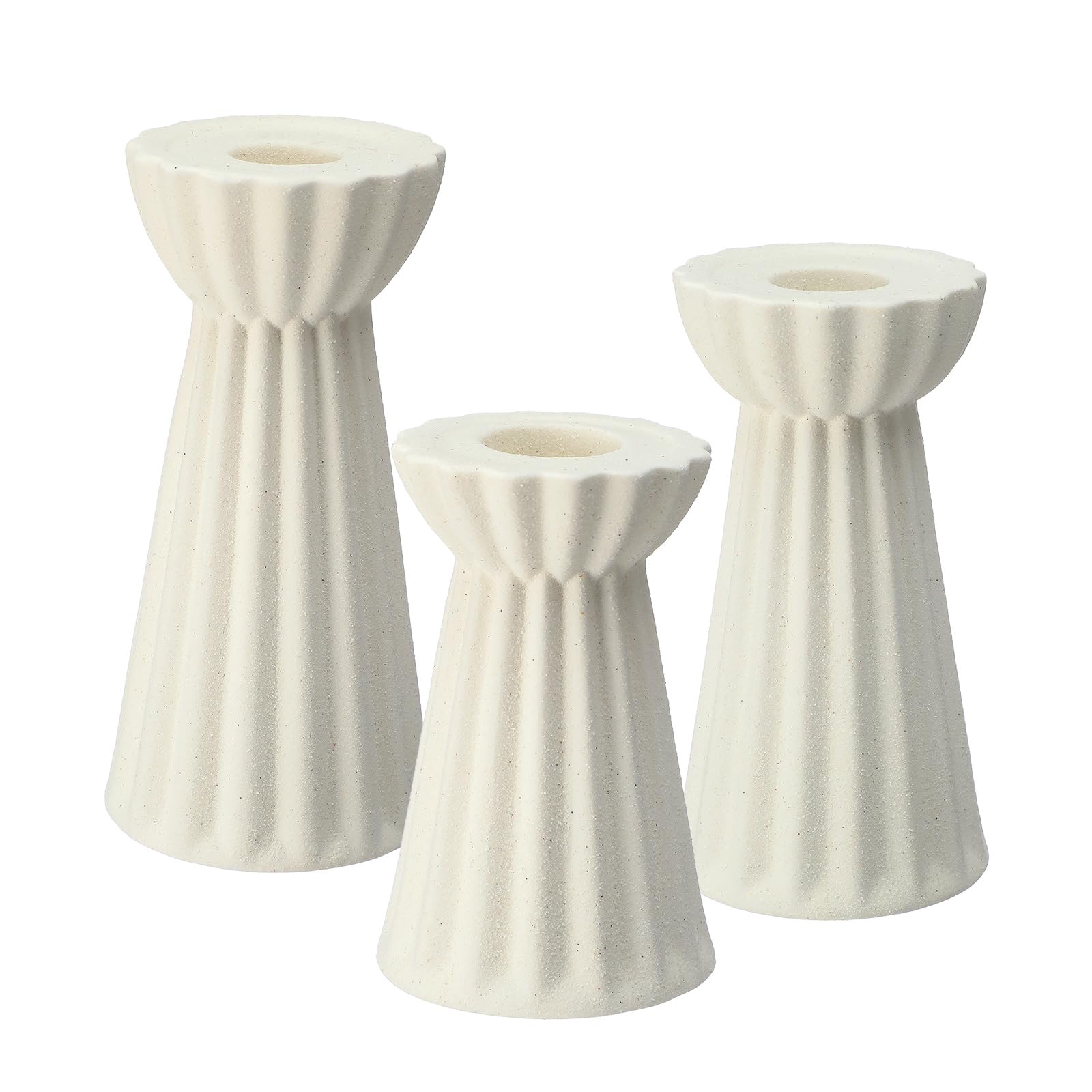 Honeydak three graduated holders side-by-side to show size variety and styling flexibility benefit