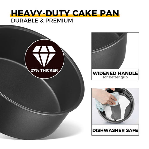 HONGBAKE baked mini cakes inside pans showing clean release and presentation