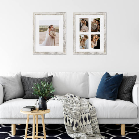 Hongkee frame displayed on living room wall showing styling versatility and quick room refresh benefit
