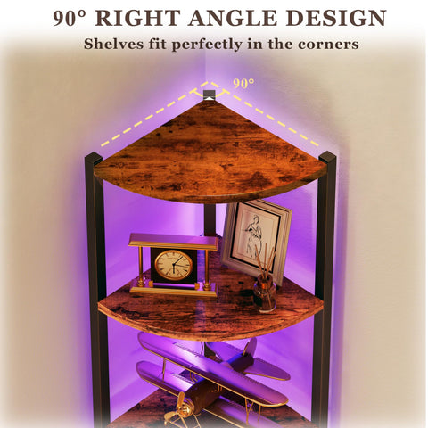 HONGOUZWL shelf in living room with decor illustrating space-saving benefit