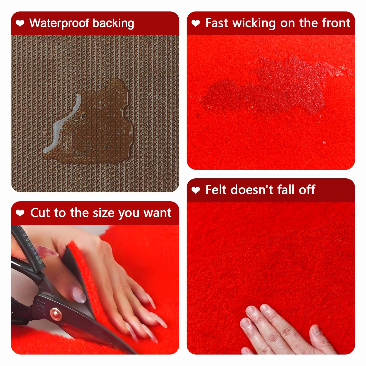 HONKKTHY carpet beside a doorway for scale showing 3x10ft size and easy placement