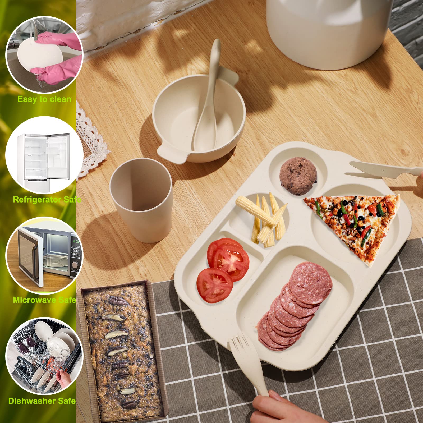 Honoson bowls and cups stacked to save space and simplify storage