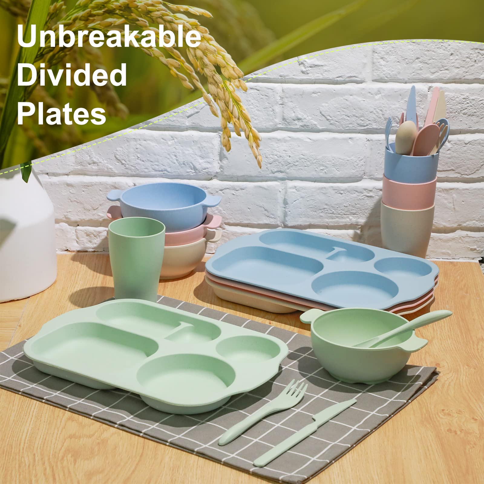 Honoson beige pink green blue collection arranged to show color options