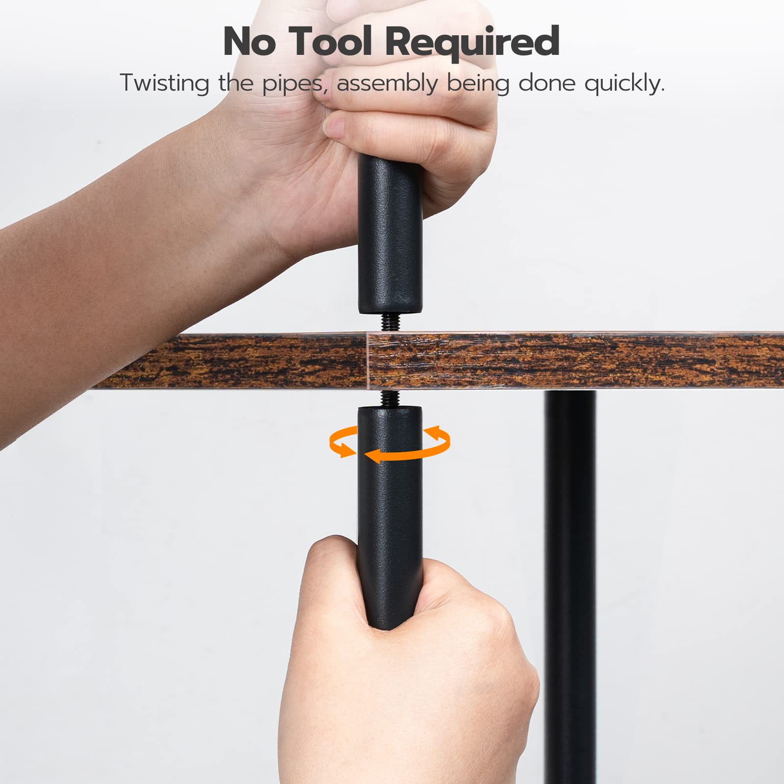 HOOBRO adjustable feet under shelf protecting floor and leveling unit